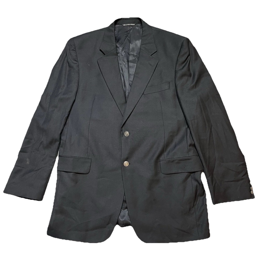 Jack Victor Lucawood‎ SPJ Blazer Men 44L Black Wool Sport Coat Canada